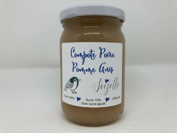 Compote Poire Pomme Anis