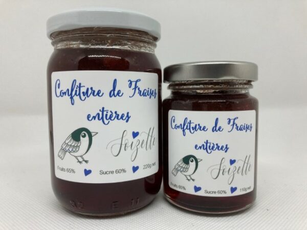 confiture de fraises entières