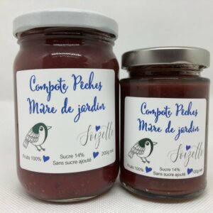 Compote de Pêches Mûre de jardin