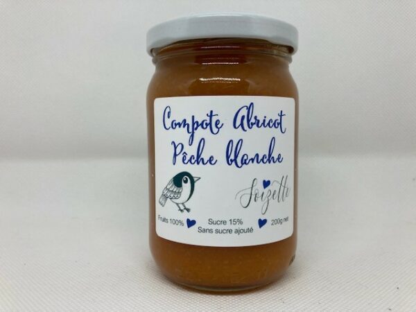 Compote Abricot Pêche blanche