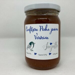 Confiture Pêche jaune Verveine