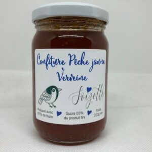 Confiture Pêche jaune Verveine