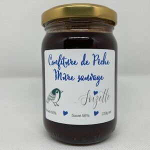 Confiture de Pêche à la Mûre sauvage