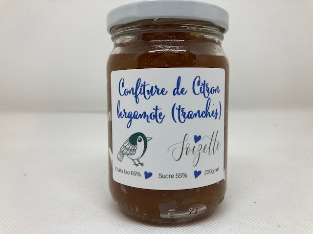 Confiture de Citron bergamote bio en tranches