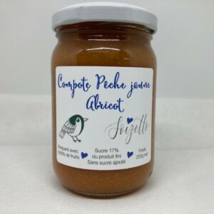 Compote de Pêche jaune à l'Abricot